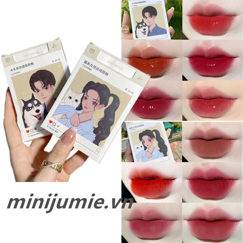 (Hàng Mới Về)SET 5 MÀU SON KEM LÌ LIP GLOSS SILKY&LASTING(HERORANGE) | BigBuy360 - bigbuy360.vn