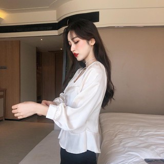 Sơ mi bóng cổ V - HẾT HÀNG