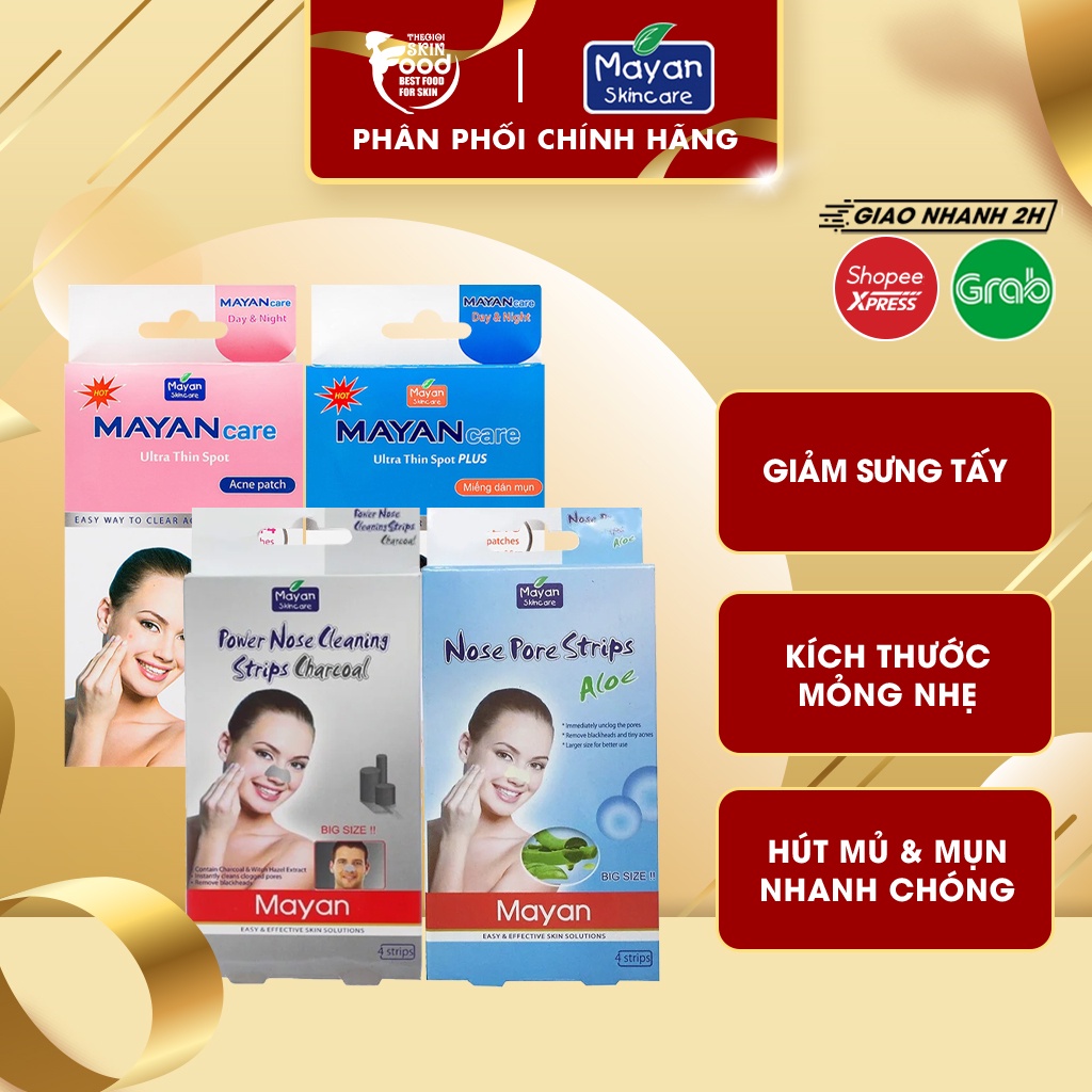 Miếng Dán Mụn Giúp Giảm Viêm, Giảm Sưng Tấy Mayan Ultra Thin Spot