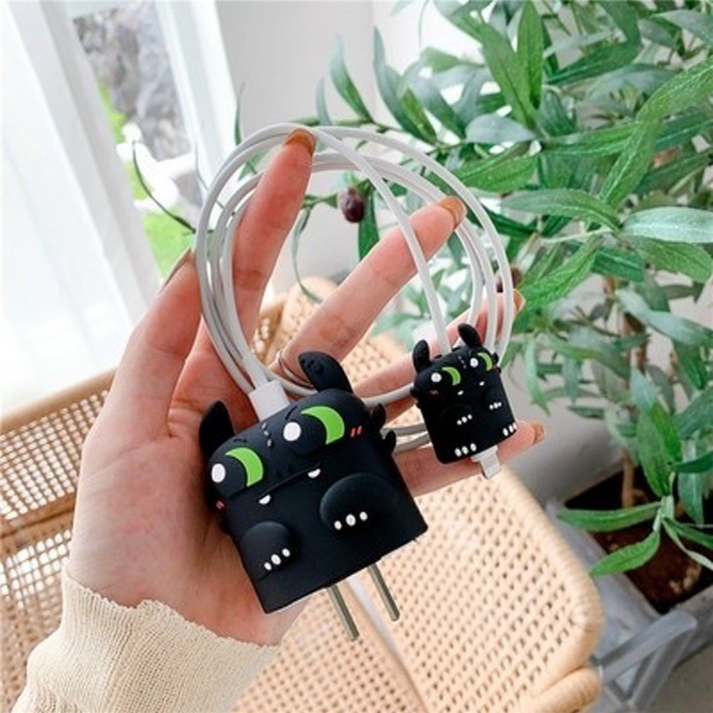 BỘ HÌNH THÚ BẢO VỆ CÓC CÁP SẠC DÀNH CHO BỘ SẠC IP 20W