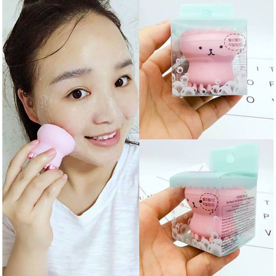 Mút rửa mặt bạch tuộc silicone Etude House