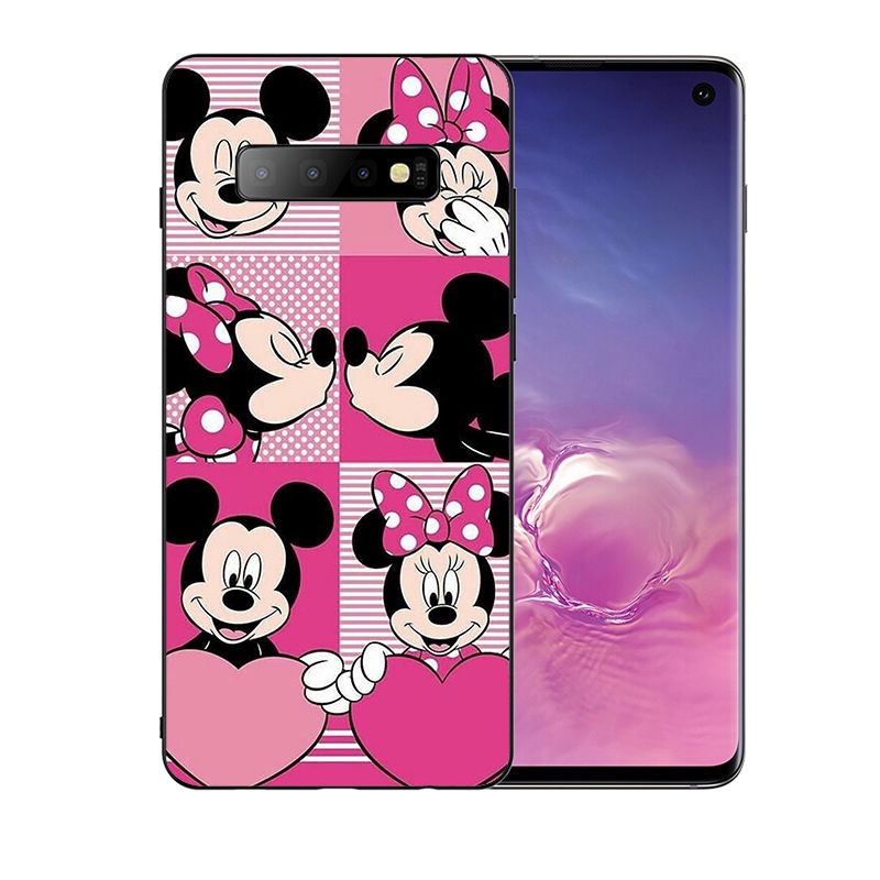 DISNEY Ốp Điện Thoại Dẻo Họa Tiết Hoạt Hình Mickey Dễ Thương Cho Samsung Galaxy S10 E S8 S9 S10 Plus S7 Edge S6