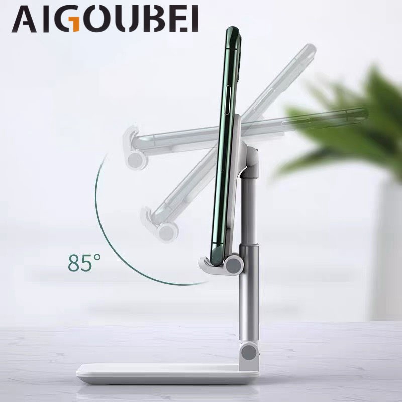 Giá đỡ điện thoại di động bằng nhựa xếp gọn để bàn phổ thông 4 màu lựa chọn