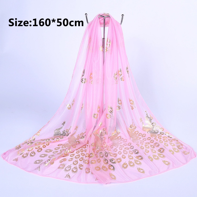 Khăn Choàng Lụa Voan Thêu Hoa Đi Biển Cho Nữ