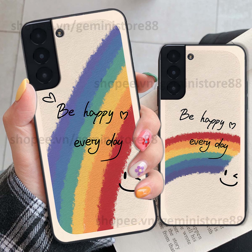 Ốp Samsung S21 / S21 FE / S21 Plus / S21+ in hình cô gái be happy trẻ trung cá tính năng động