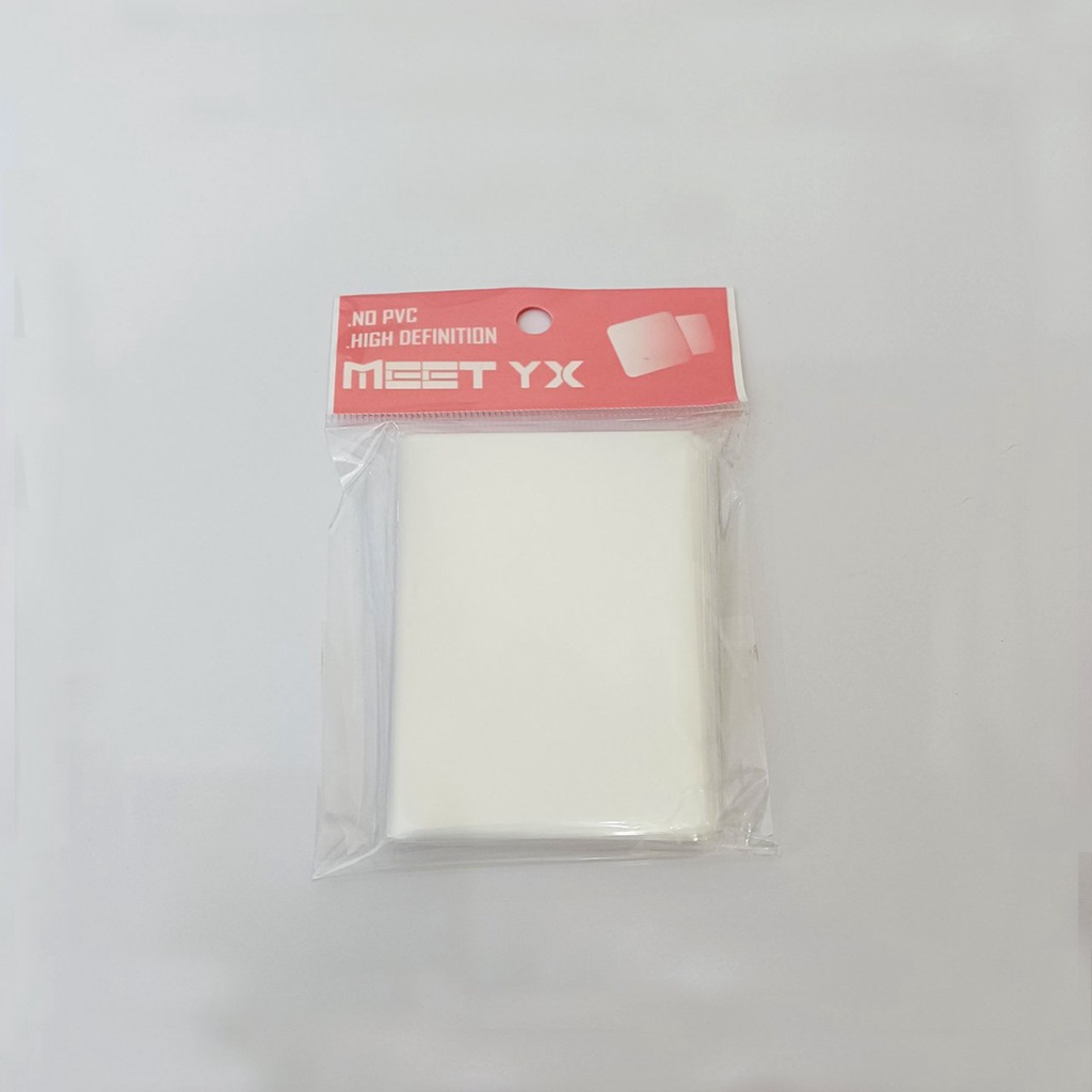 Xấp 100 Sleeves MeeT loại DÀY 0.1mm size 58 x 89 và size 66 x 91 bọc bài, photocard các loại