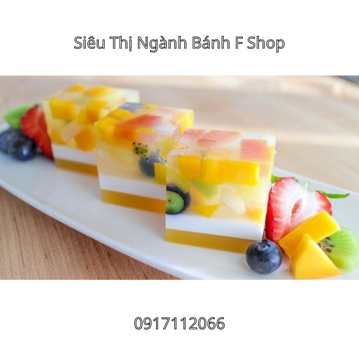 Lá gelatin làm thạch, trang trí bánh sinh nhật