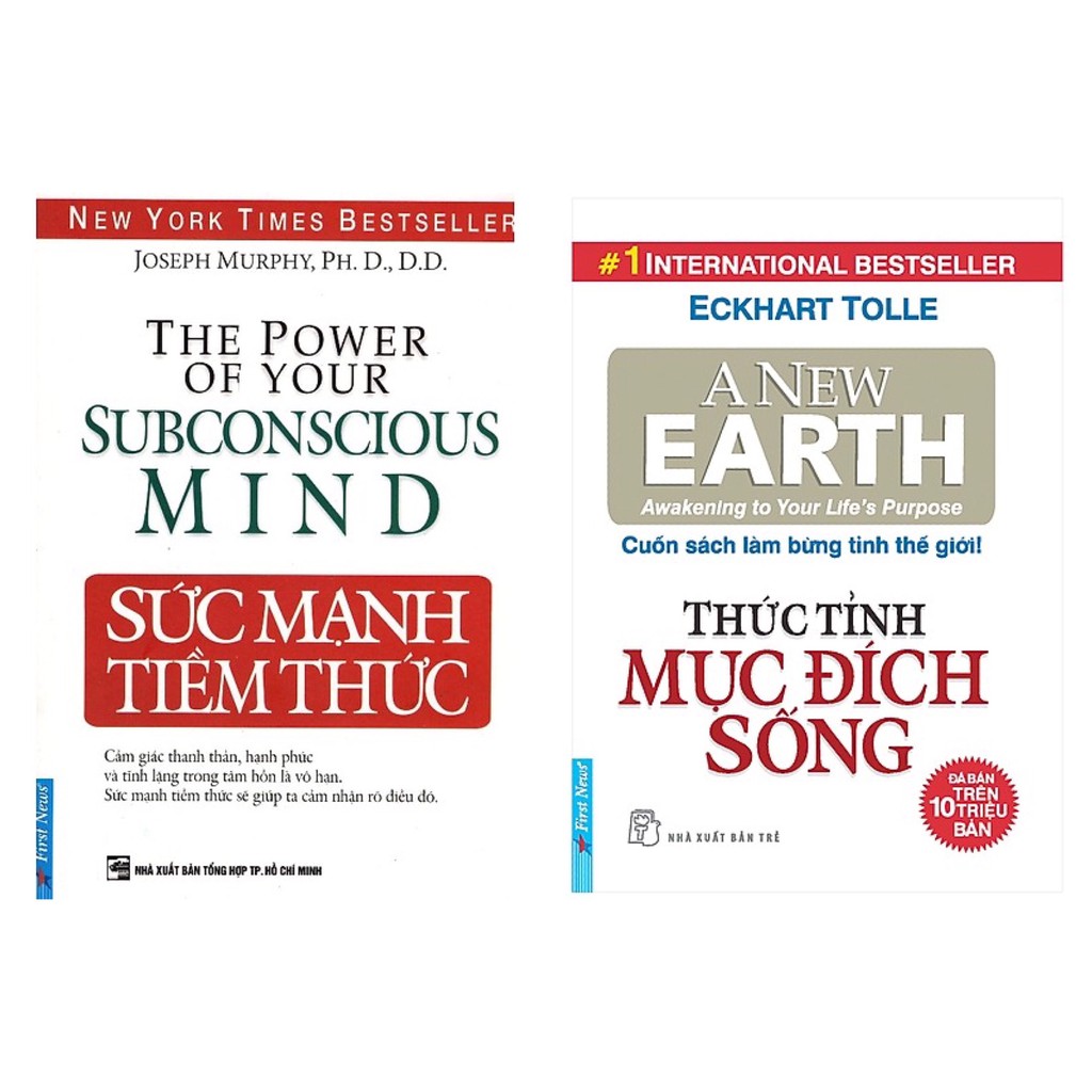 Sách Combo 2 cuốn Sức Mạnh Tiềm Thức (Tái Bản) và Thức Tỉnh Mục Đích Sống (Tái Bản 2019)