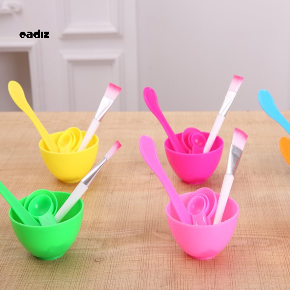 Bộ 4 Dụng Cụ Tự Trộn Mặt Nạ Chăm Sóc Da Tiện Lợi