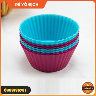 Mua Dụng cụ làm bánh - Khuôn Cupcake Muffin Silicon Làm Bánh Cupcake