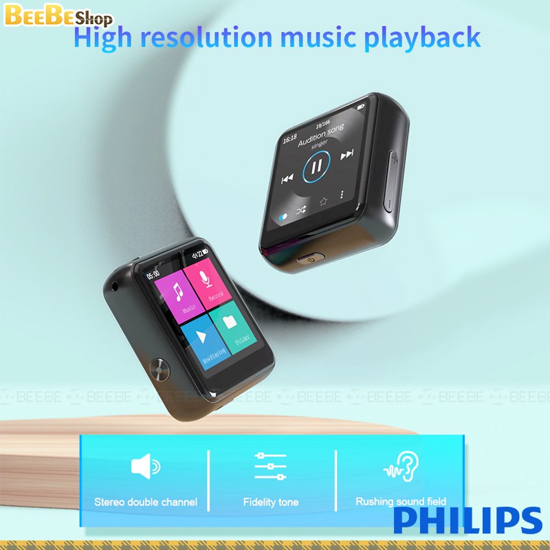 Philips SA2301 - Máy Nghe Nhạc, Ghi Âm, Màn Hình Cảm Ứng, Kiểu Dáng Thể Thao