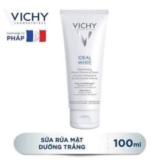 Sữa rửa mặt tạo bọt dưỡng trắng da Vichy ideal white 100ml
