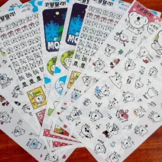sticker gấu đáng iu