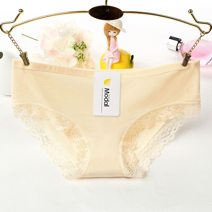 Combo 6 Quần Lót Nữ Coton Phối Ren MS1327