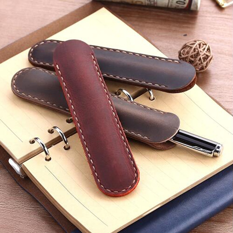 Túi đựng bút bằng da bò phong cách vintage cao cấp