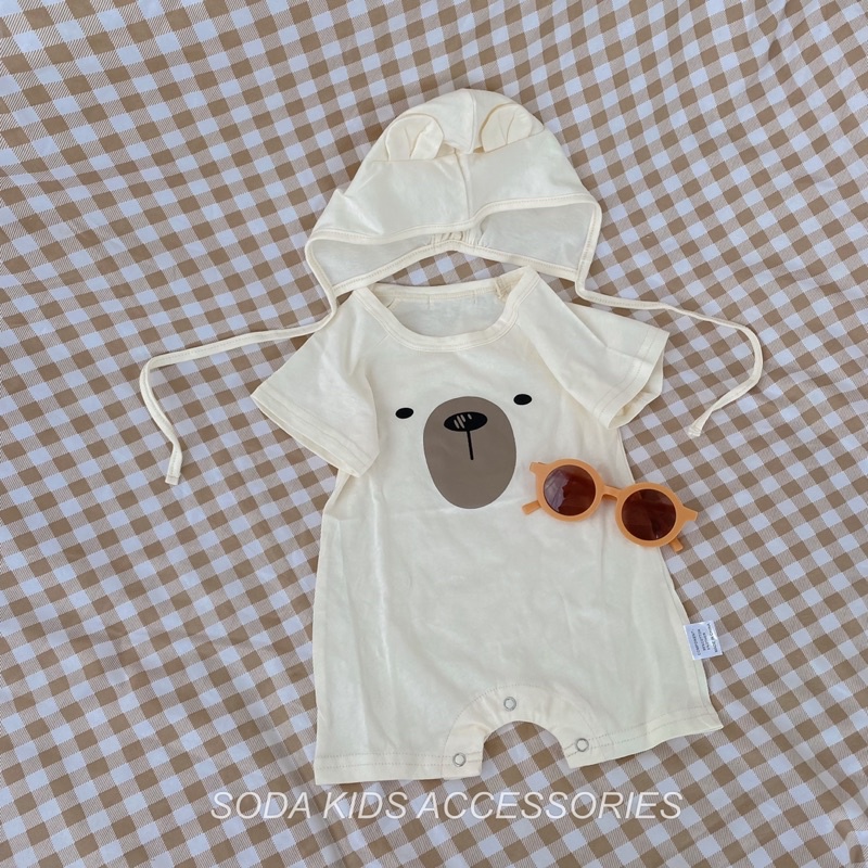 Body gấu cho bé Teddy Brown - Cream (02 màu)