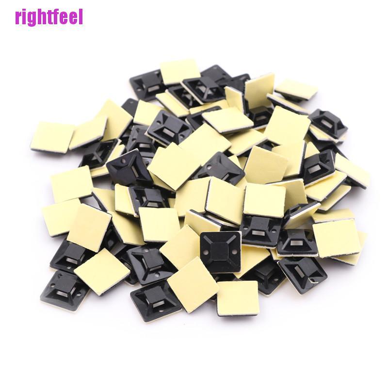 Bộ 100 Kẹp Giữ Dây Cáp Tự Dính 20x20 X