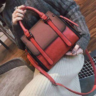 Túi đeo chéo nữ phối da lộn