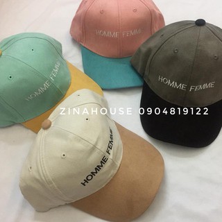 Mũ lưỡi trai 2 màu da lộn