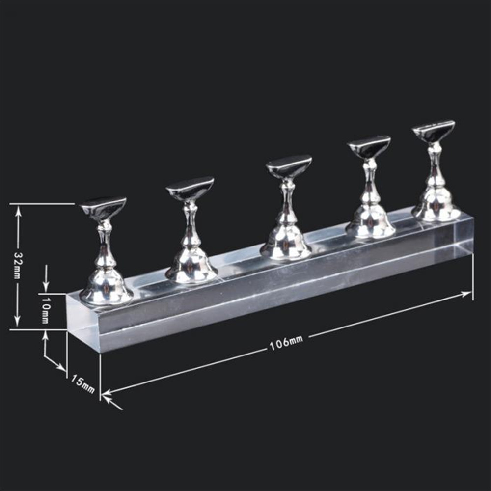 [Hàng mới về] Giá đỡ trưng bày móng tay chất liệu acrylic trong suốt nhiều màu sắc