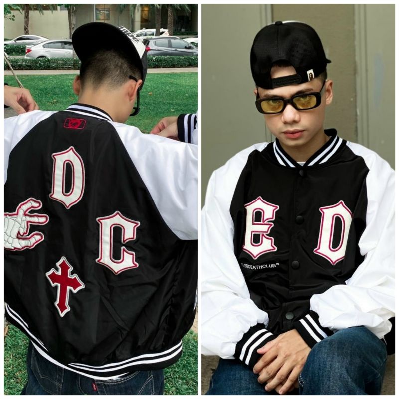 Áo Khoác Dù Gió 2 Lớp E D C Kiểu Rộng Unisex - FREESHIP - Bomber Jacket Thu Đông