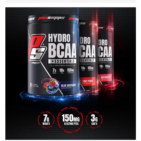 [Giá hủy diệt] Bcaa Hydro 30 lần dùng - Bổ sung Bcaa và Eaa - Hỗ phát triển và phục hồi cơ Bcaa Prosupps