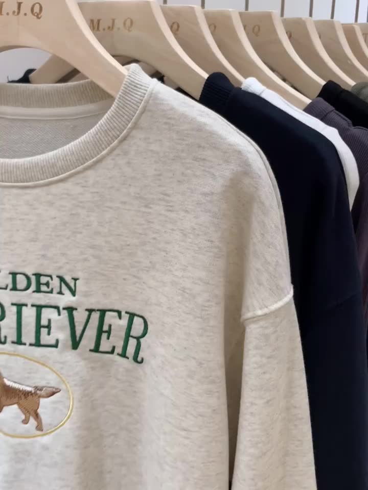 Áo Nỉ Cổ Tròn Dài Tay In Chữ Phong Cách Retro Kiểu Mới 55623 | BigBuy360 - bigbuy360.vn