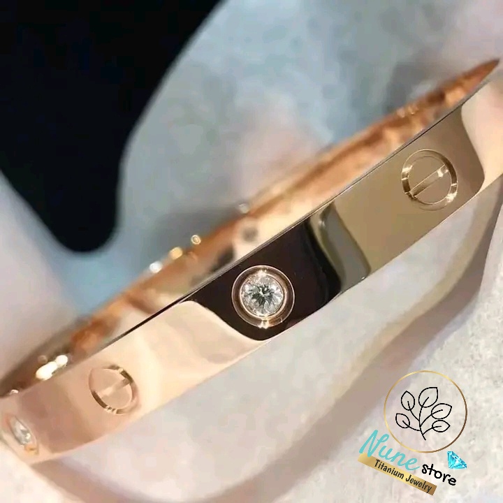 Vòng tay, lắc tay titan nữ không gỉ cao cấp form tròn Nune store kiểu Hàn Quốc | BigBuy360 - bigbuy360.vn