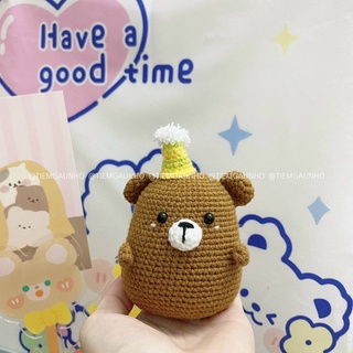 gấu bông béo úuu (có thể làm móc chìa khoá)