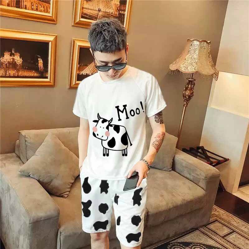 Set Bộ BÒ SỮA HOT TREND Nam Nữ mặc được, vải thun lạnh mềm mịn, Thời Trang Phong Cách Hàn-Lee’s Home (Freesize từ 45-70k | BigBuy360 - bigbuy360.vn