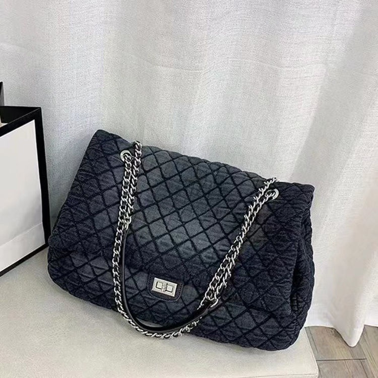 Túi Xách denim Cỡ Lớn Phong Cách Hàn Quốc Thời Trang Cho Nữ