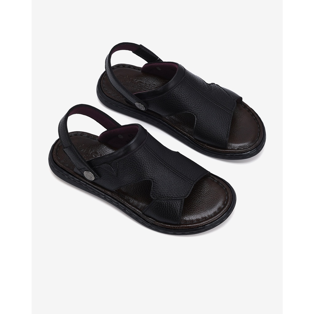 Giày Sandal nam Đông Hải thiết kế quai ngang cut-out hiện đại đế cao 3cm tiện dụng - S1134