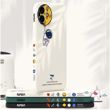 Ốp Điện Thoại Tpu Mềm Họa Tiết Phi Hành Gia NASA Cho iPhone 6 6s 7 8 Plus X XR XS Max 11 12 13 Pro Max SE 2020