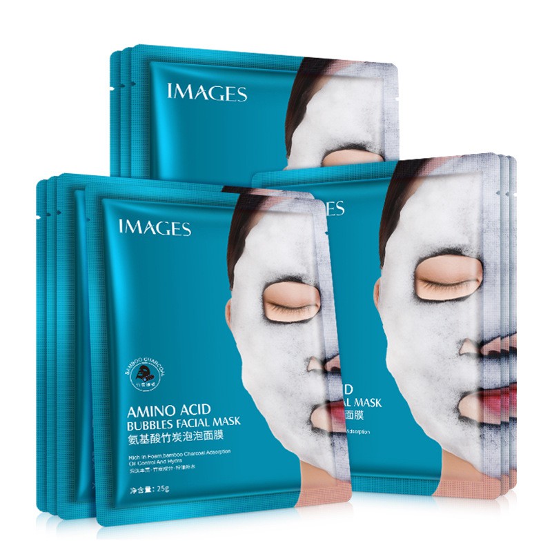 Mặt Nạ Sủi Bọt Thải Độc Image Hydrating Skin Bubbles Amino Acid Image Vỏ Xanh Giúp Lấy Đi Bụi Bẩn, Dưỡng Da Trắng Sáng