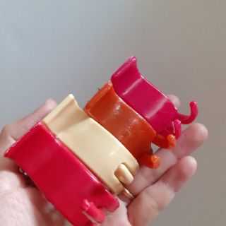 Kẹp tóc 3 răng loại bóng,nhám (đen/màu)