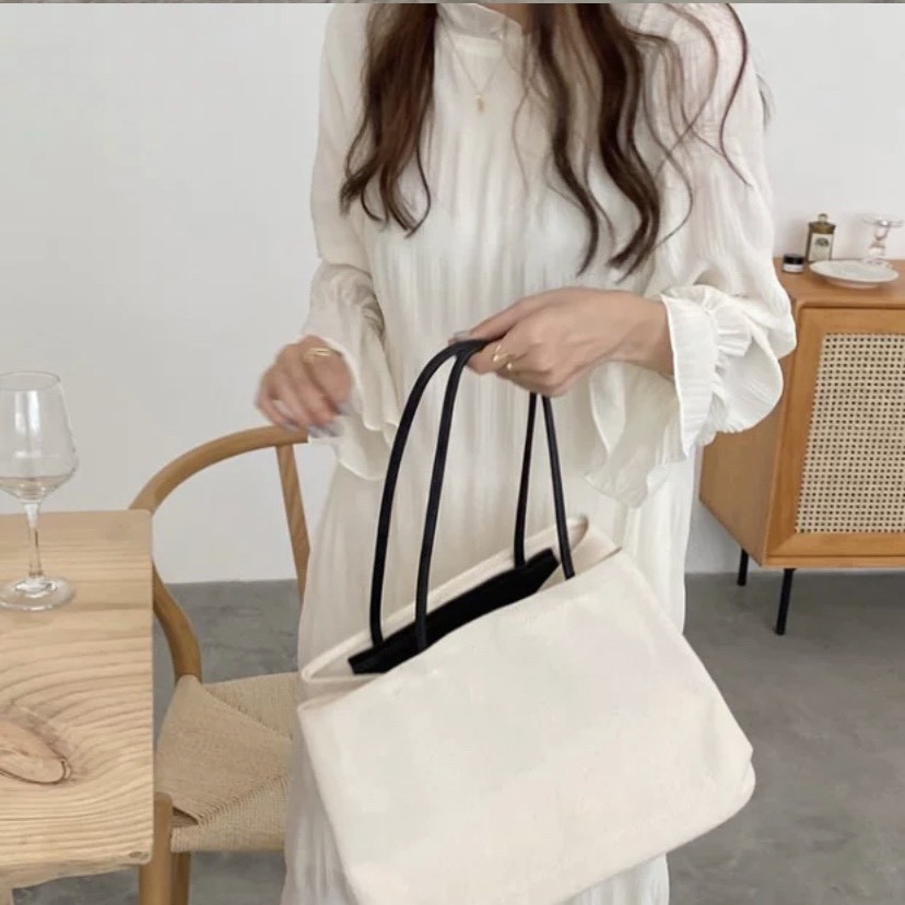Váy suông voan nhăn 2 lớp tay chun loe Ulzzang style 🌸 Hàng quảng Châu