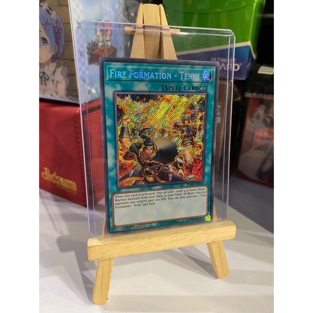 Lá bài thẻ bài Fire Formation Tenki – Secret Rare - Tặng bọc bài nhựa bảo quản