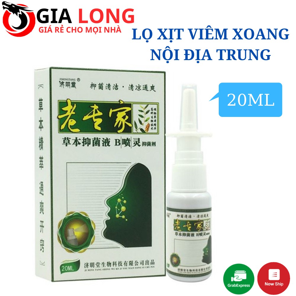 Chai Xịt Vệ Sinh Mũi, Hỗ Trợ Làm Giảm Sổ Mũi, Nghẹt Mũi, X0ang Mũi JIMINGTANG 20ML