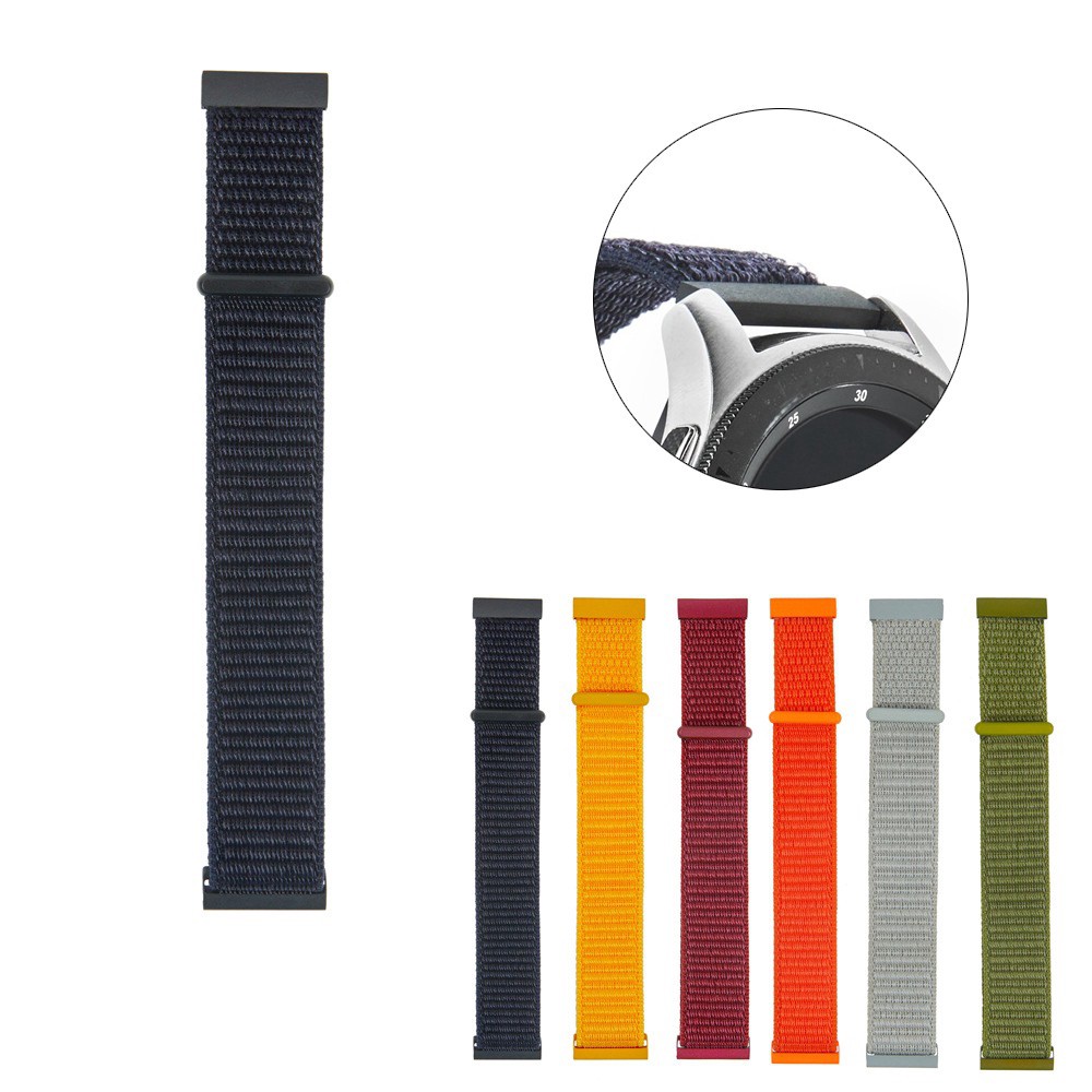 Dây đeo sợi nylon 22mm cho đồng hồ thông minh LG w100 / w110 / w150 / Pebble Time / Pebble 1