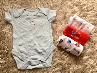 Combo set 4 body xuất anh 3-24m
