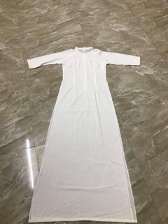 Áo dài trắng học sinh tay lỡ lụa co dãn (kèm ảnh thật)