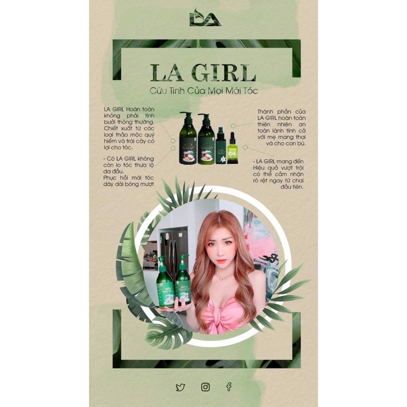 [Xả Hàng] Serum Xịt Dưỡng Tóc LA Girl 150ml Cải Tiến X3 Thảo Mộc | BigBuy360 - bigbuy360.vn