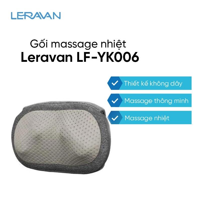 Gối massage nhiệt không dây Leravan LF-YK006 Xiaomi Youpin phân phối chính hãng - Minh Tín Shop