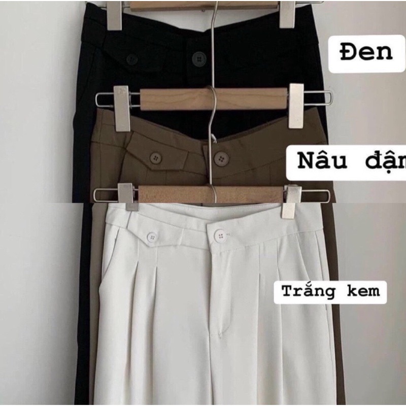 Quần suông ống đứng phong cách Hàn quốc nhẹ nhàng sp000301