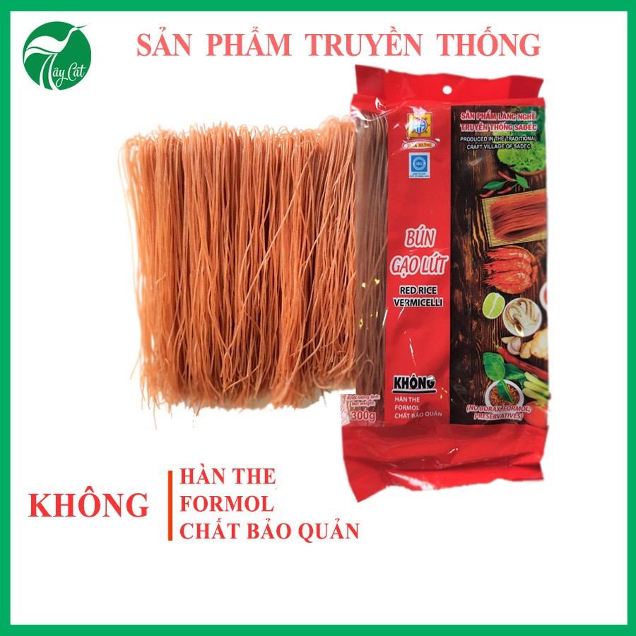 Bún gạo lứt khô Sa Đéc 300g, bún gạo lứt thực dưỡng, Eatclean