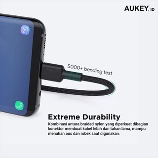 Dây Cáp Sạc Aukey 30cm 3A USB TYPE-C CB-CMD39