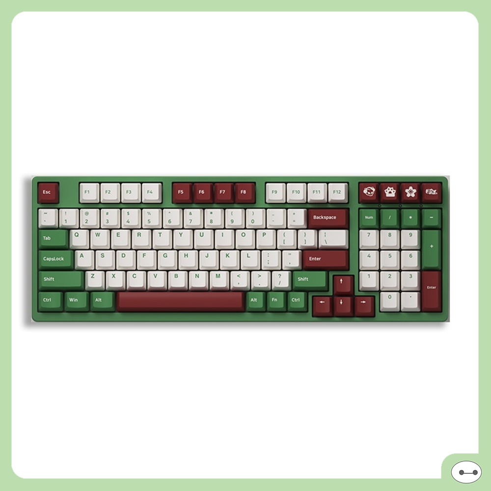 BÀN PHÍM CƠ AKKO 3087/ 3098/ 3108 DS MATCHA RED BEAN