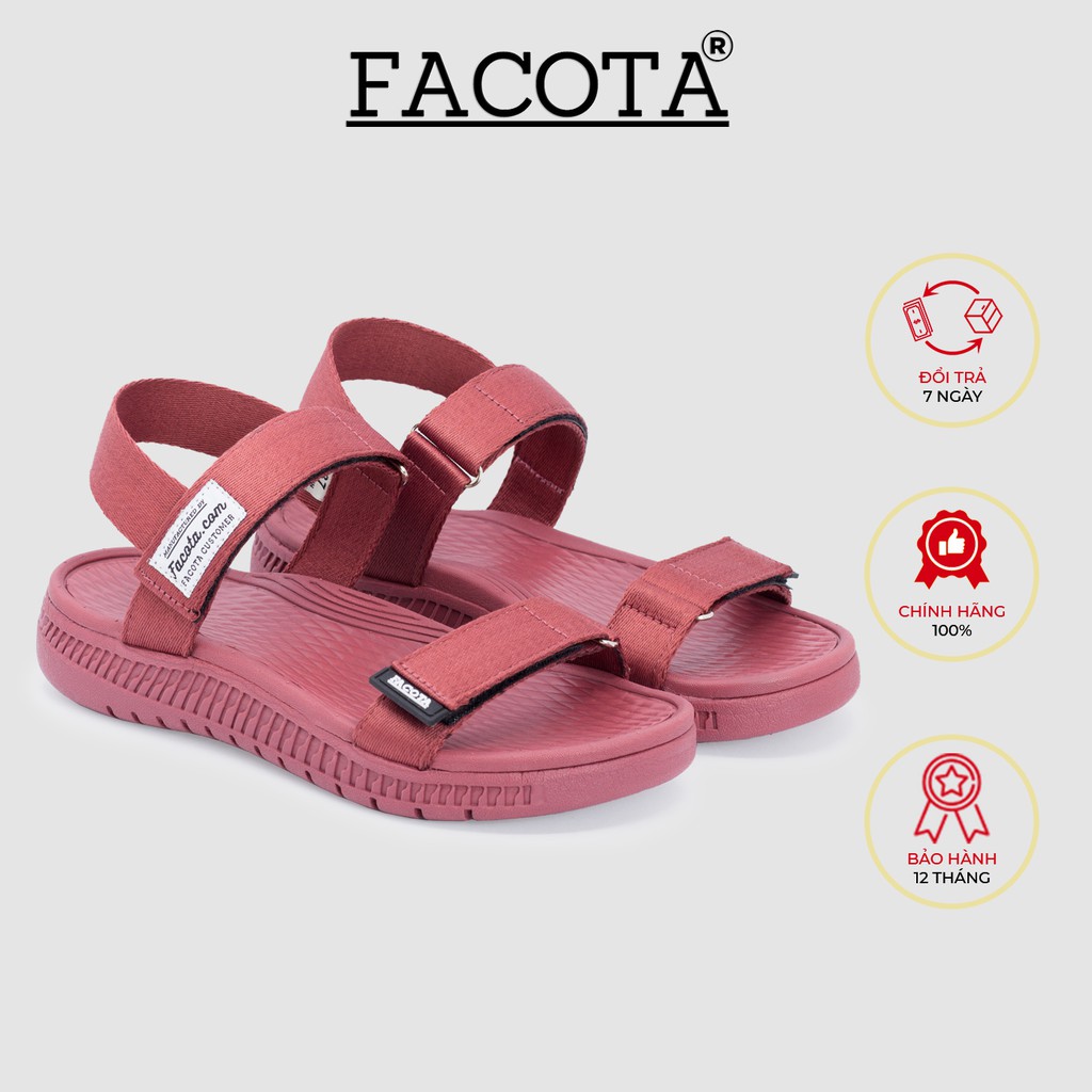 Giày sandal nữ Facota Angelica AN04 sandal học sinh nữ quai dù