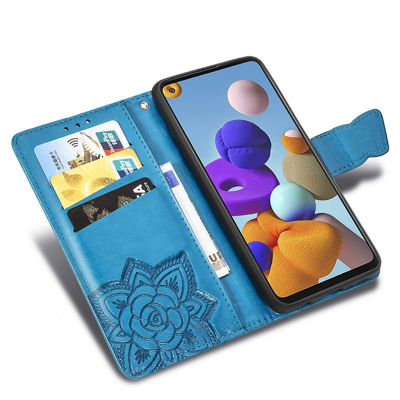 Bao Da Điện Thoại Nắp Lật Họa Tiết Bướm 3d Cho Samsung A21s A51 5g A71 5g Galaxy Ốp | BigBuy360 - bigbuy360.vn