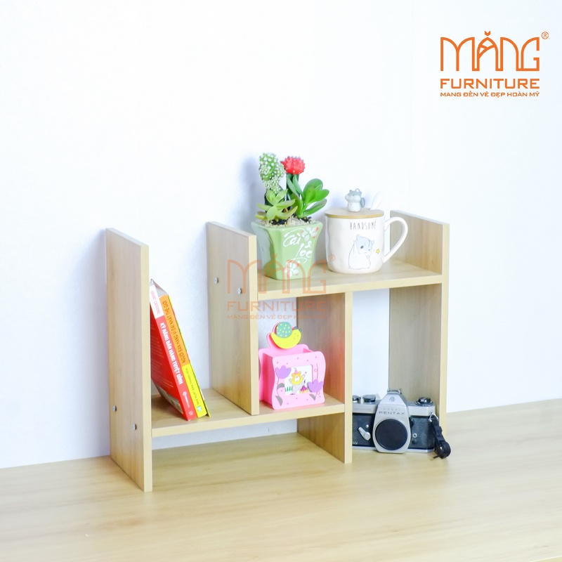 GIÁ SÁCH MINI - KỆ SÁCH MINI BẰNG GỖ (nhiều màu) KS01